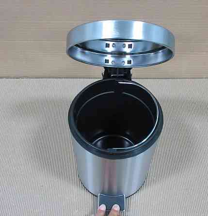 Відро для сміття кругле Zerix Solo-TC0103 SS Color 3 л колір нержавійка (ZX5895) Київ