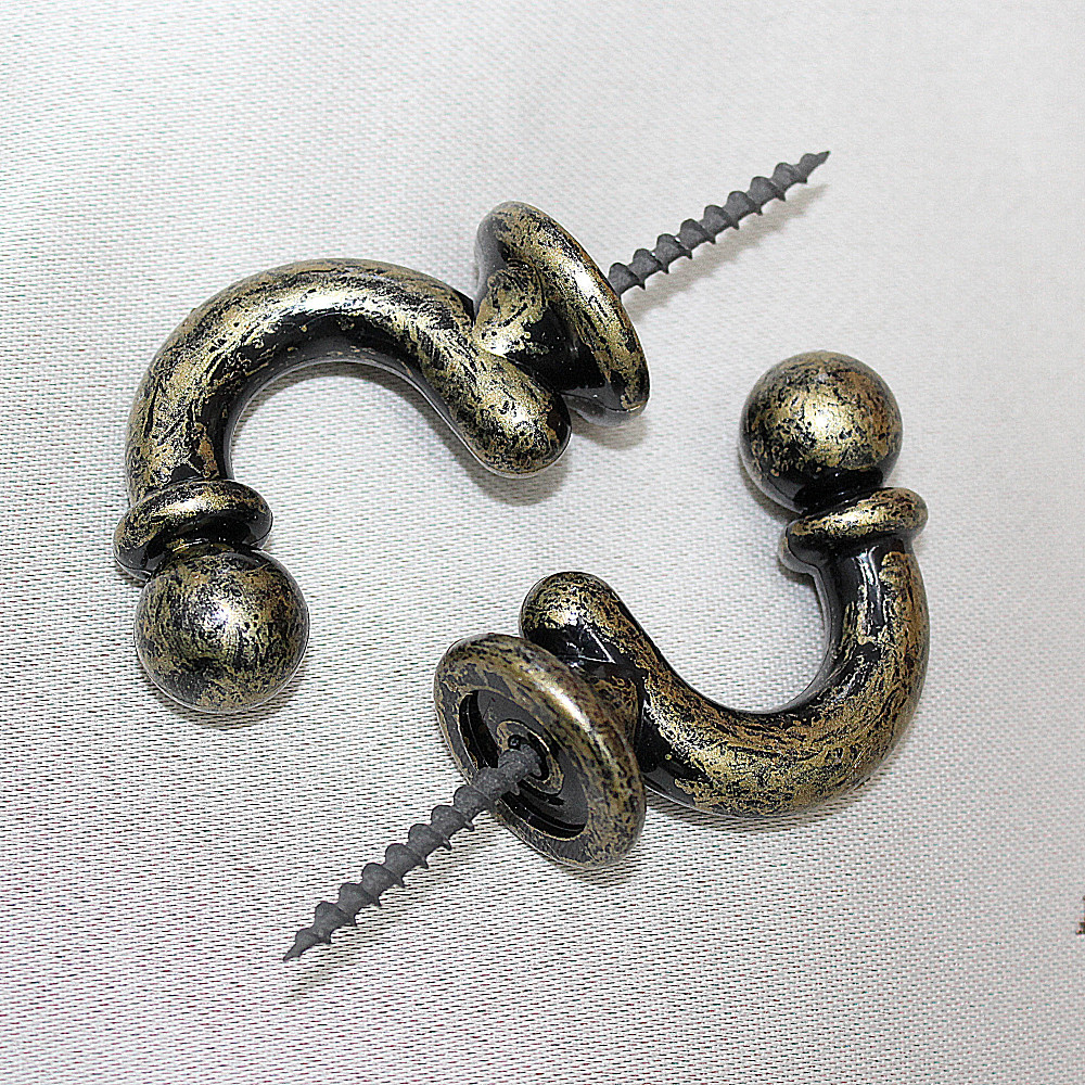 Гачки для підхватів (016кр) набір 2 шт Бронзовий (83-016) Київ - фото 1