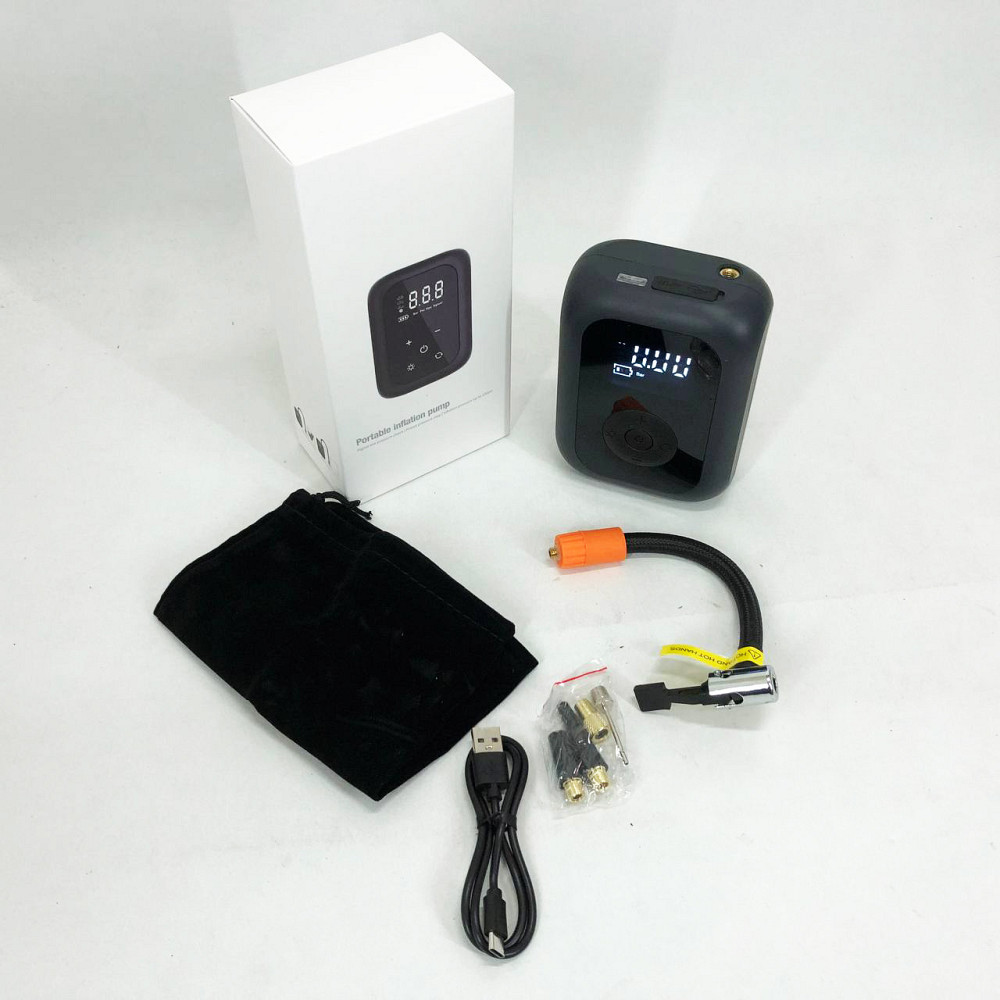 Портативний компресор для шин CZK-4234 20 л, Повітряний компресор насос Повітряний 12 вольт NX-18 Київ - фото 12