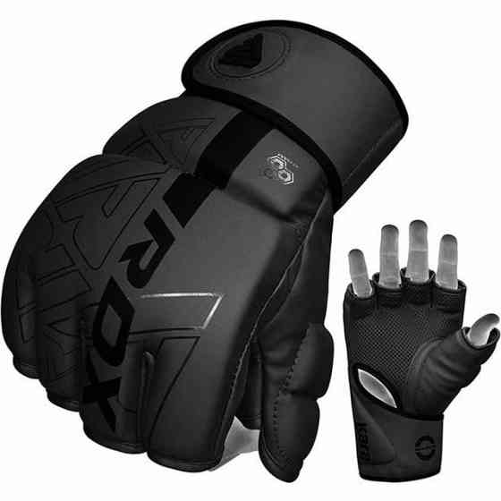 Рукавиці для ММА RDX F6 KARA Matte Black XL (капа у комплекті) Каменское