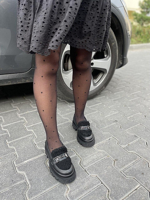 Arcoboletto Туфлі жіночі Arcoboletto чорні натуральна шкіра зима євро-хутро 36р.(5278) Коломия - фото 9