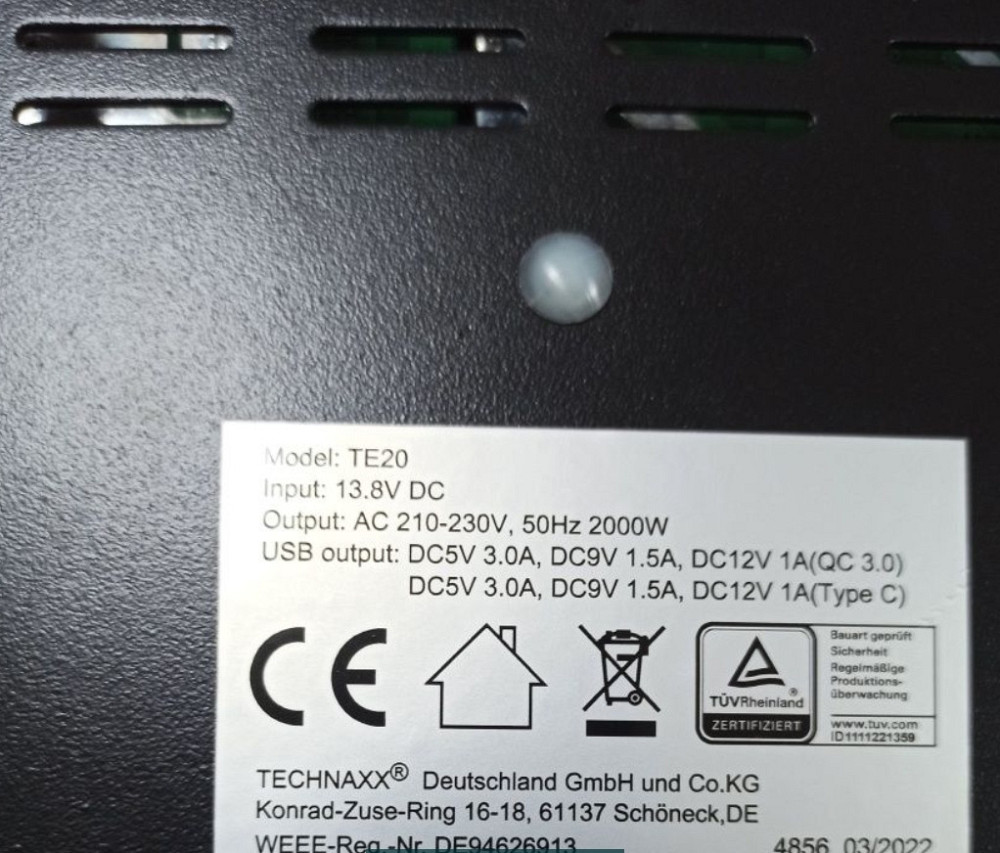 Инвертор Technaxx 2000. Киев - изображение 6