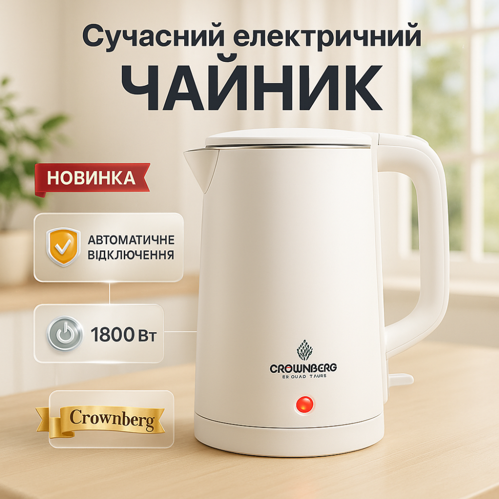 Электрический чайник с современным внешним видом, Чайник электрический домашний, Чайники на подставке RC-11 Львов - изображение 9