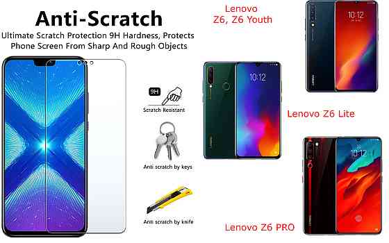 Защитное стекло NeoGlass для Lenovo Z6, Z6 Lite, Z6 PRO, Z6 Youth – ультрапрозрачное и устойчивое Киев