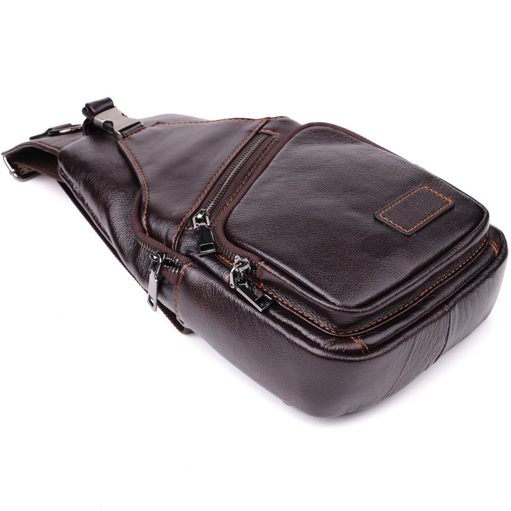 Сумка через плечо из натуральной кожи Vintage 23050 Коричневый Киев - изображение 6