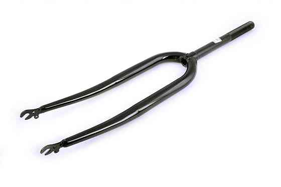 Вилка велосипедная жесткая (c креплением V-brake, 28) (черная) Мукачево