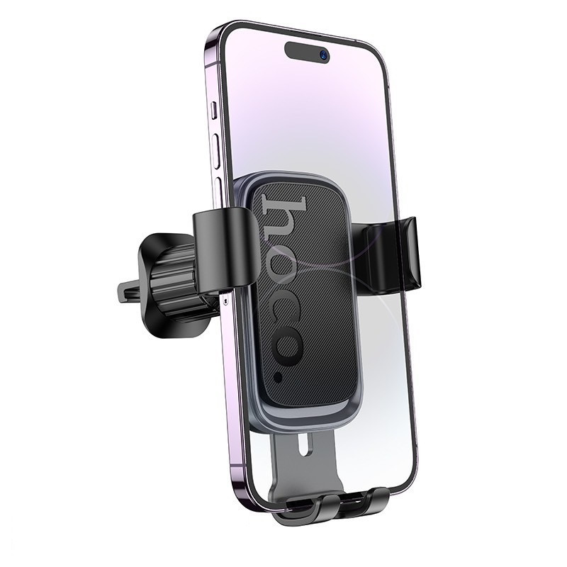 Автотримач для телефона HOCO H80 Vista gravity car holder (air outlet) Black Metal Gray Одеса - фото 3