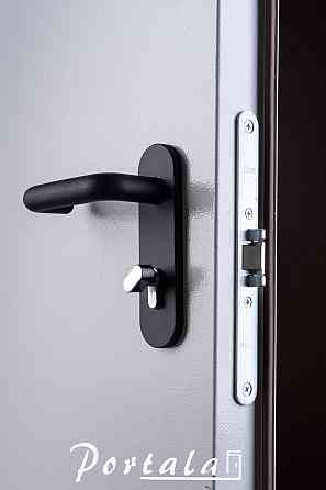 Двери технические полуторные, ЕИ30, гнутый профиль 80 мм, РАЛ 7035, толщина полотна 60 мм, 1200 Киев