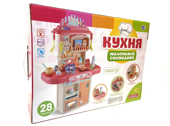 Кухня дитяча Limo Toy з мийкою ллється вода 28 предметів (16854D) Чернігів