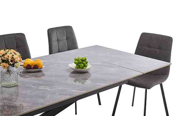 Стіл Магнум 180(+40+40)*90, чорн/керам Армані грей Київ