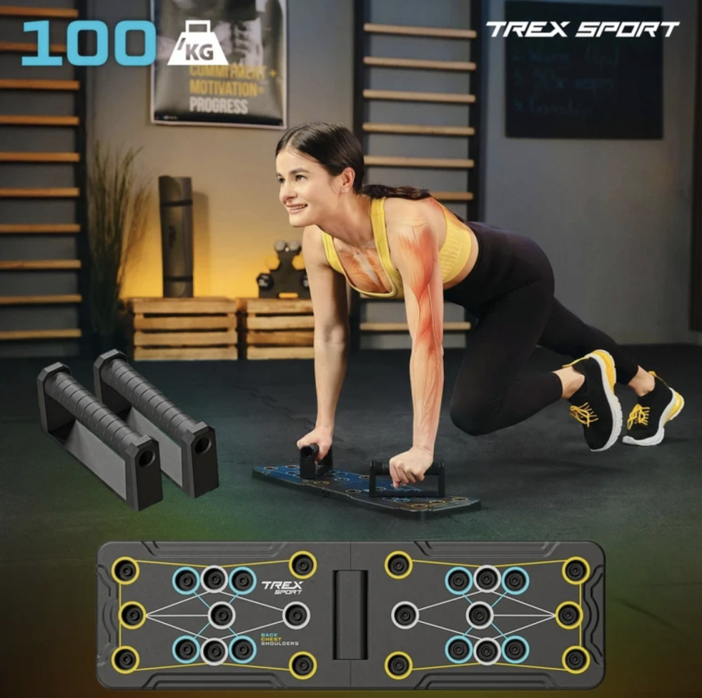 Доска для отжиманий 12 в 1 TX-010PUB домашний тренажер для отжиманий и силовых упражнений Киев - изображение 9