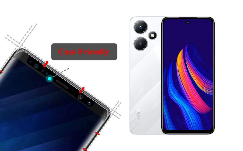 Захисне скло HyperGlass Pro для Infinix Hot 30, Hot 30 Play – максимальна чутливість та захист Київ - фото 4