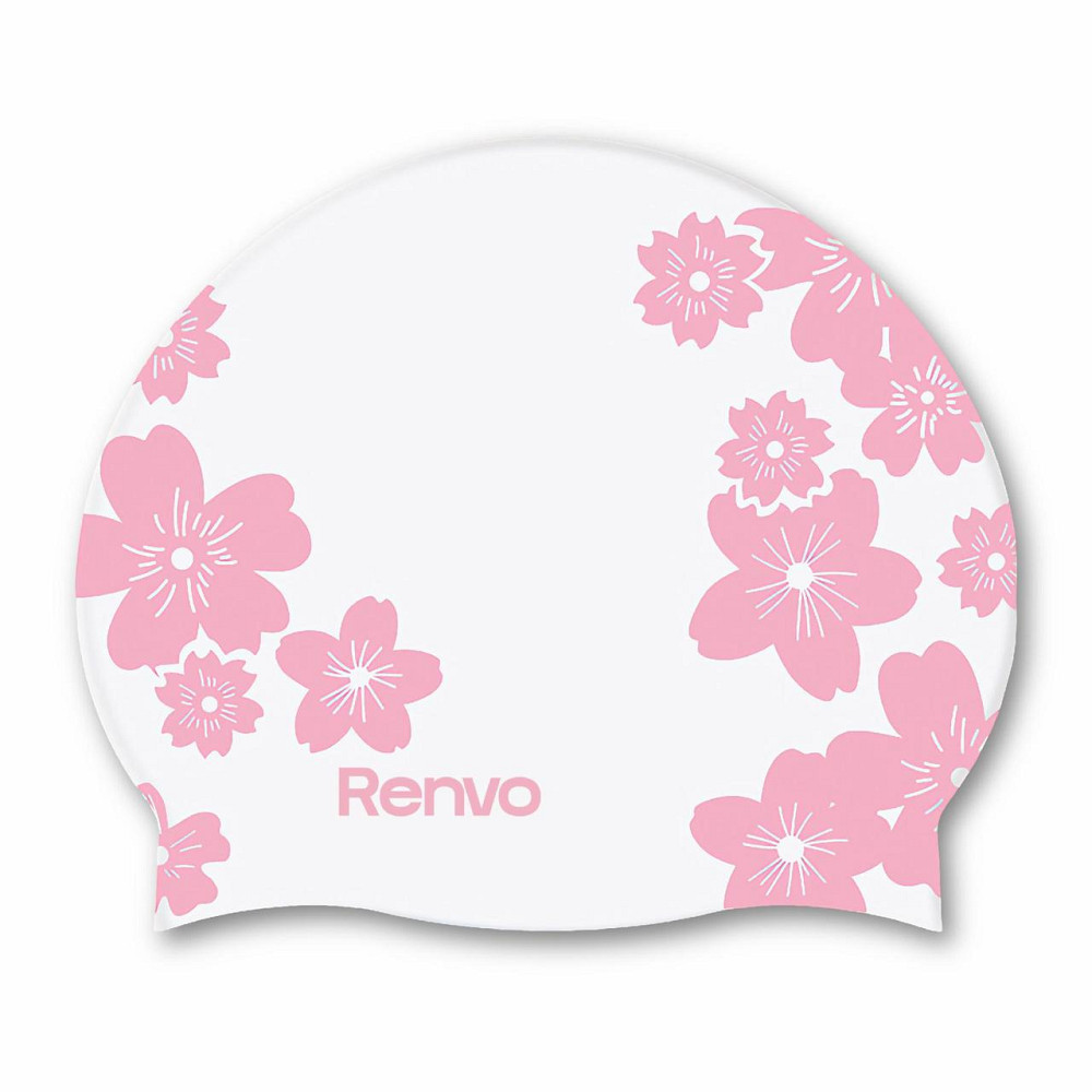 Доросла Шапочка для плавання Renvo Selva Уні Білий Рожевий OSFM (2SC500-0305) Киев - изображение 1