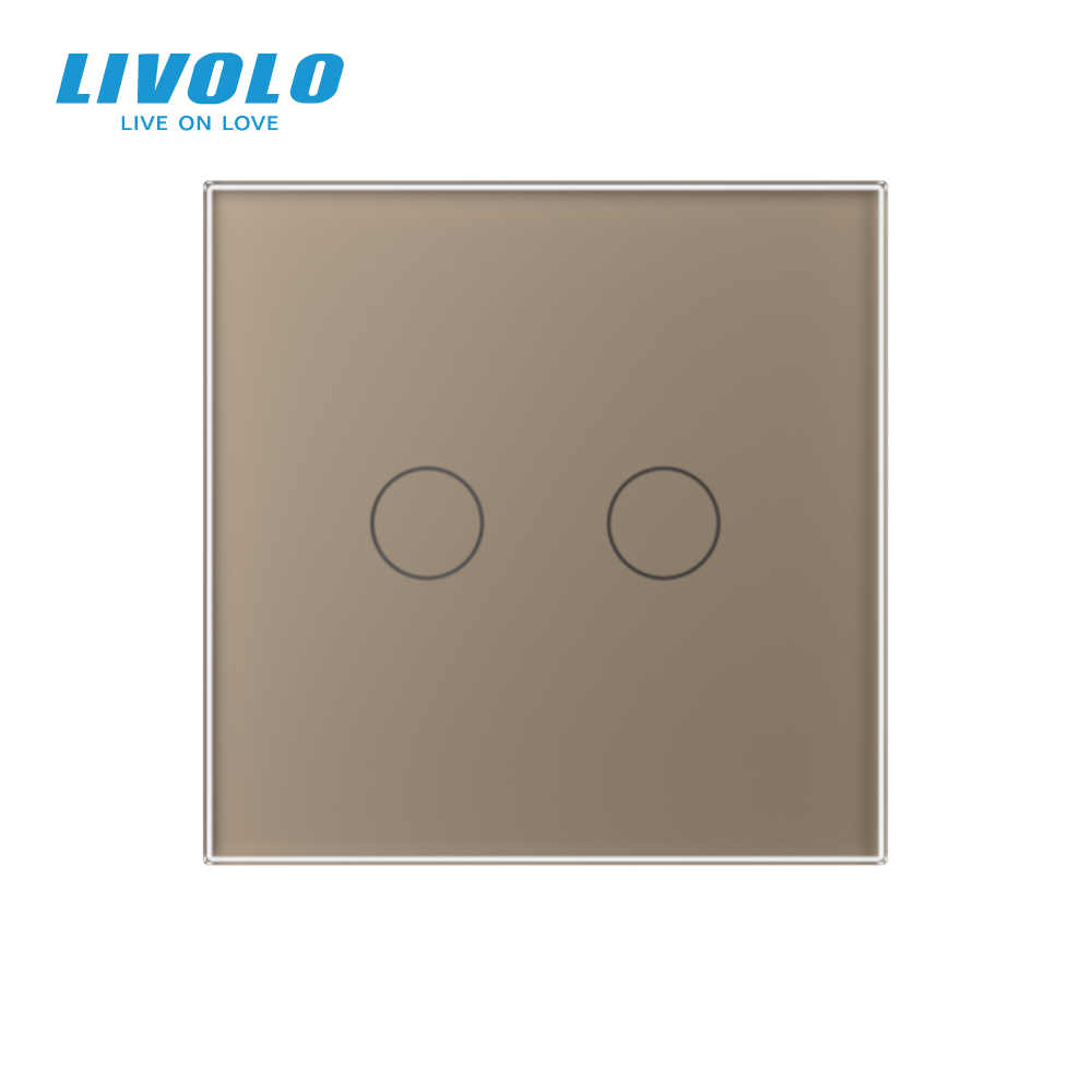 LIVOLO Сенсорний димер 2 сенсори LIVOLO золото матове скло Коломия - фото 9