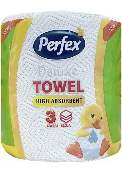 Паперові рушники Perfex Deluxe, 3-шарові, 150 відривів, 1 шт Виноградов - изображение 1