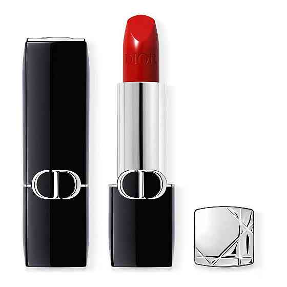 Rouge Dior - Стійка губна помада, зволожуючий квітковий догляд, 2 відтінки, 999 satin (3,5 g) Слов'янськ