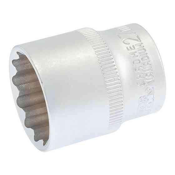 MASTERTOOL Головка торцева MASTERTOOL 12-гранна ½" 27 мм L 43 мм CrV 78-0627 Коломыя