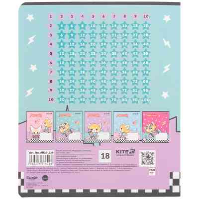 Зошит Kite Aggretsuko, 18 аркушів, клітинка (AR25-236) Вінниця