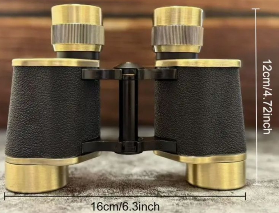 8X30 Бронзовий бінокль, повністю металеві з окуляром для полювання Київ - фото 5