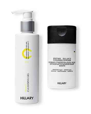 Энзимная пудра для жирной и комбинированной кожи + Увлажняющий гель для умывания с витамином C Киев