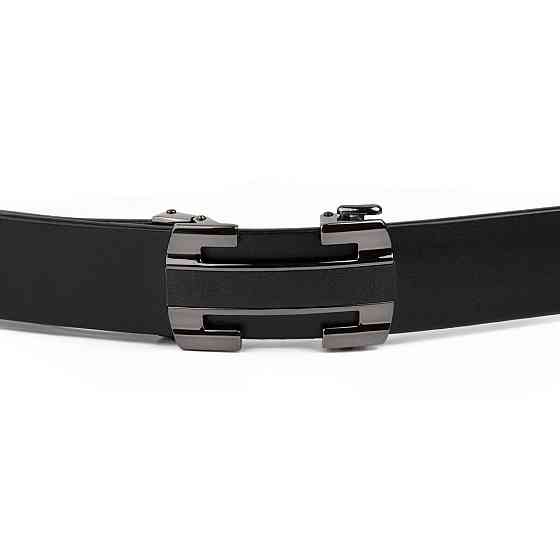 Ремінь чоловічий з пряжкою куточки Vintage 20262 Чорний Київ