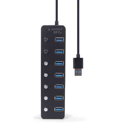 Концентратор Gembird USB 3.0 7 ports (UHB-U3P7P-01) Винница