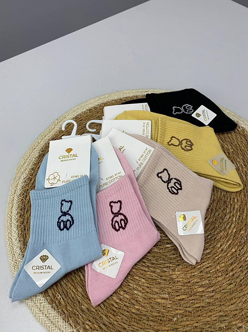 Носки женские со стильными мишками р.37-40 Черновцы - изображение 1