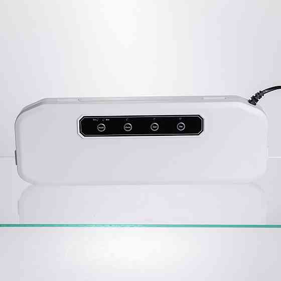 Вакууматор побутовий для сухих та вологих продуктів 400 Вт вакуумний пакувальник 4 режими роботи + 10 пакетів Білий HP-11-17W Київ