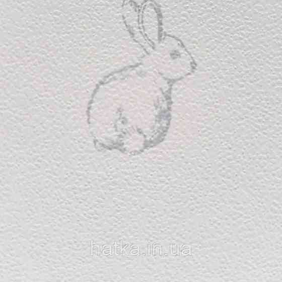 Шпалери паперові дитячі Lutece Tartine et Chocolat біла основа сірі мишки їжачки баранці зайчики Київ