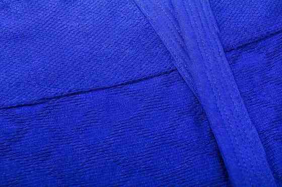 Кимоно для дзюдо синее ROOMAIF (рост 130-200см) Вишнёвое