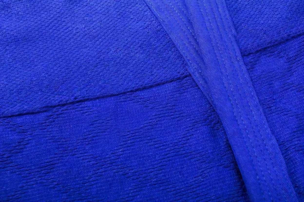 Кимоно для дзюдо синее ROOMAIF (рост 130-200см) Вишнёвое - изображение 4