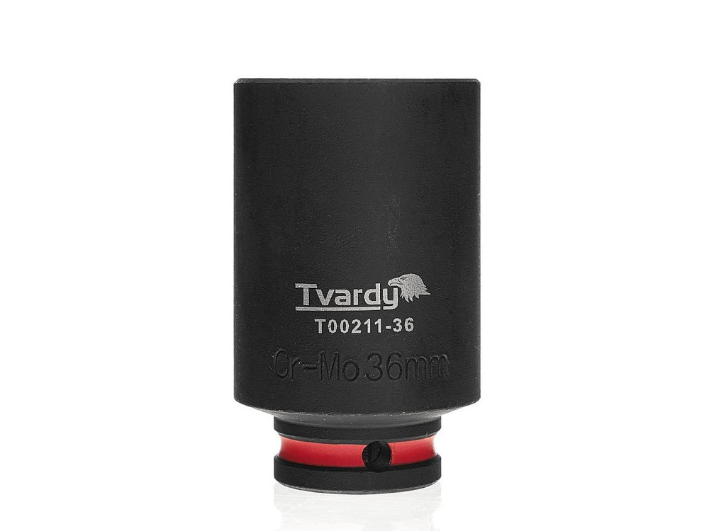 Головка ударна "Tvardy" з хром-молібденової сталі (Cr-Mo)  1/2"  6-гранна довга 36 мм Киев - изображение 1