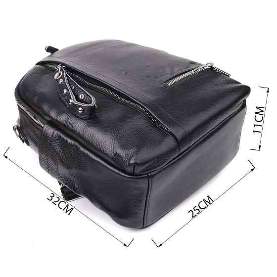 Женский рюкзак из натуральной кожи Vintage 23055 Черный Киев