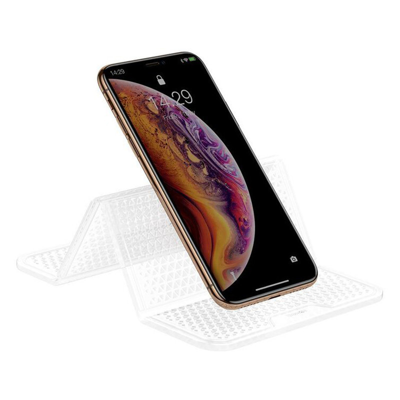 Антискользящий складной коврик для телефона Baseus Folding Bracket Antiskid Pad SUWNT-02 (Прозрачный) Николаев - изображение 1