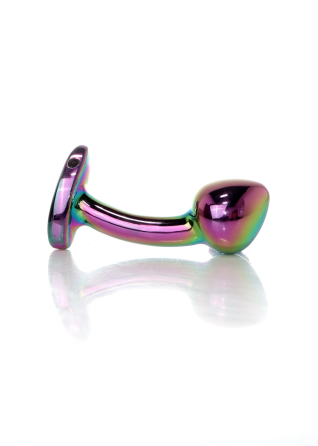 Анальная металлическая пробка Plug-Jewellery Multicolour Curved PLUG-S Sex Aura Киев