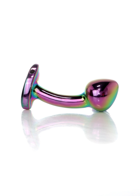 Анальная металлическая пробка Plug-Jewellery Multicolour Curved PLUG-S Sex Aura Киев - изображение 1