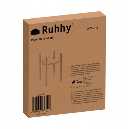 Підставка для рослин і квітів 40 см в стилі лофт Ruhhy (26049) Нововолинськ - фото 7