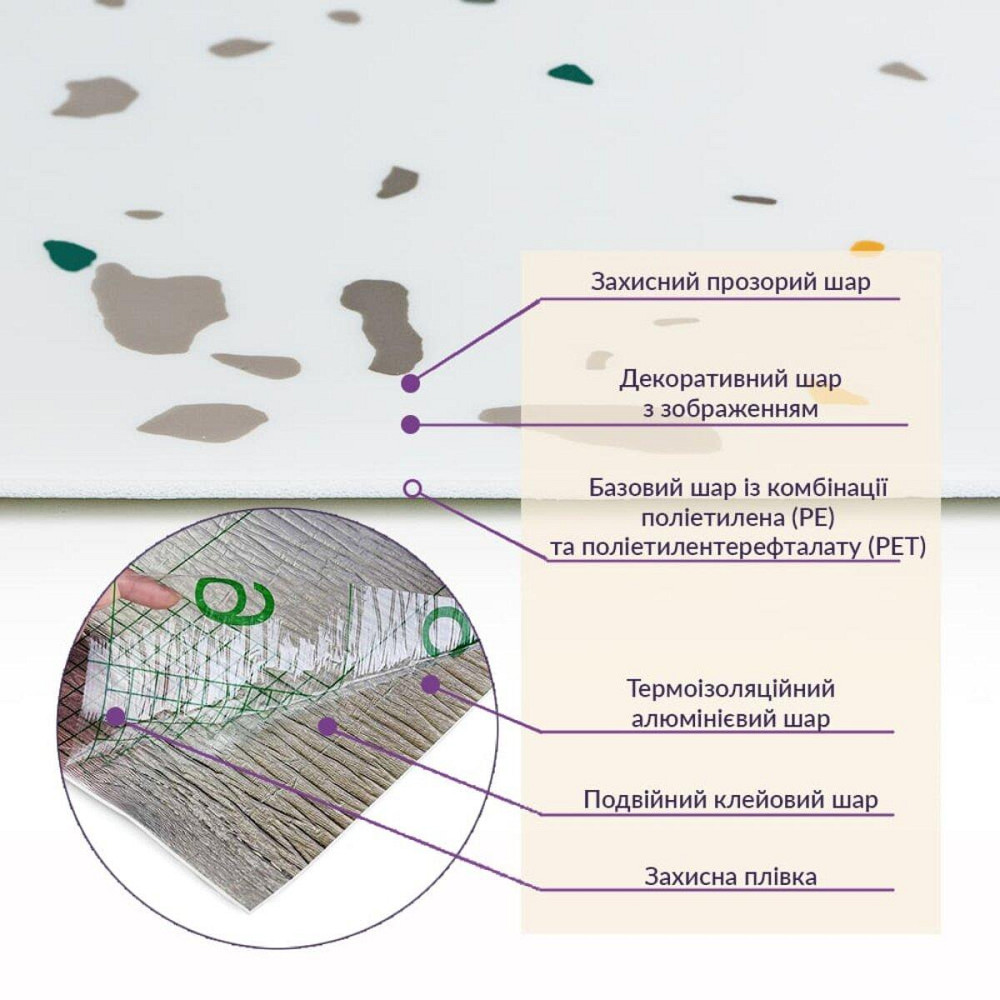 Самоклеящаяся стеновая PET плитка в рулоне 600х3000х2мм SW-00001695 Днепр - изображение 5