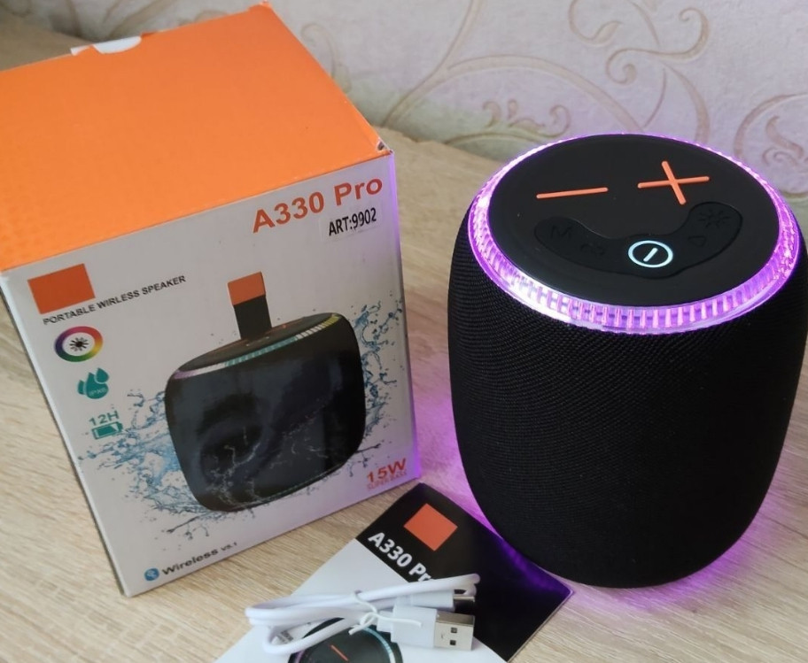 Блютуз колонка із потужним звучанням 15Вт та підсвічуванням. Харків - фото 4