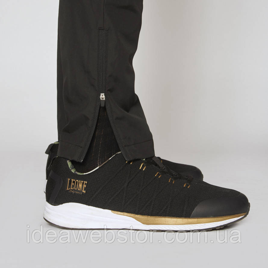 Спортивні штани Leone Logo Black L чоловічі чорні на гумці з кишенями на блискавці для тренувань і повсякденного носіння Київ - фото 16