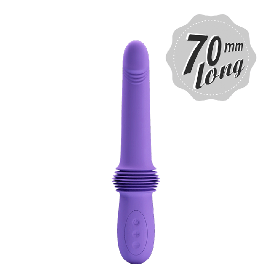 Вибратор с фрикциями Pretty Love Pazuzu Thrusting, фиолетовый, 29.2 х 3.2 см Sex Aura Киев