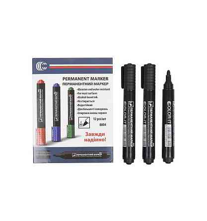 Маркер чорний COLOR-IT 8004(Black) Diamont "C" Вінниця