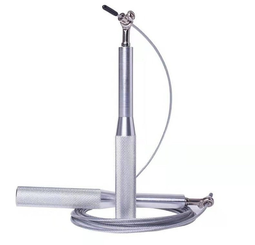 Скакалка швидкісна на підшипниках алюмінієва PowerPlay 4207 Elite Jump Rope Срібна (3m.) Каменское - изображение 2