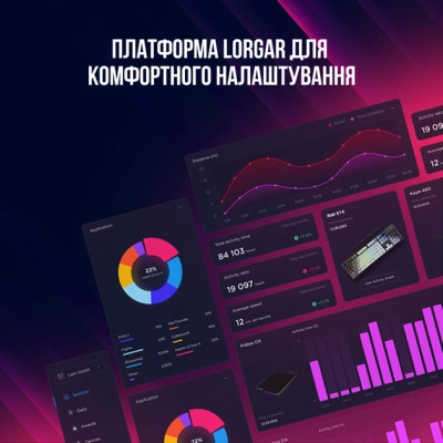 Клавіатура Lorgar Azar 514 RGB USB UA Black (LRG-GK514B-UA) Вінниця - фото 3