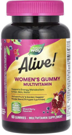 Витамины для женщин Natures Way Alive!® Women's Multi Gummy 60 жев таб ягодный Киев