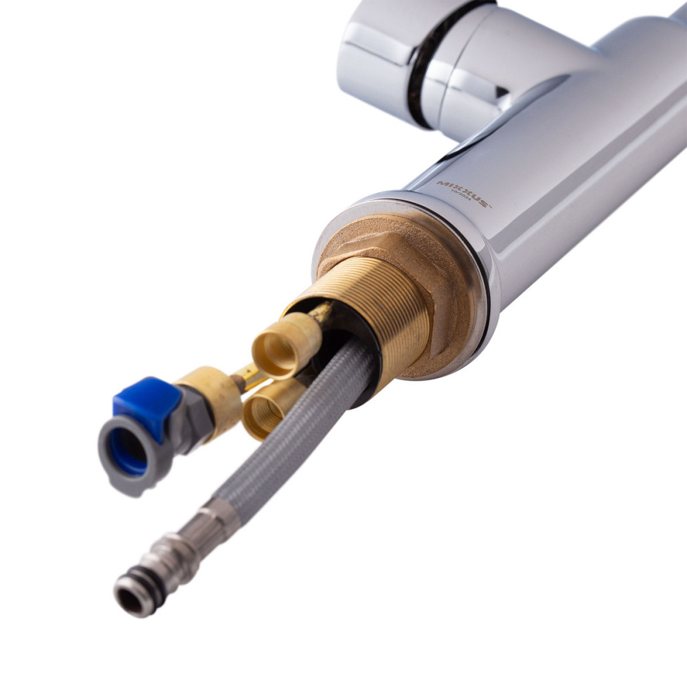 Кухонный смеситель Mixxus Premium PULL 014 с выдвижным изливом MI6958 Харьков - изображение 6