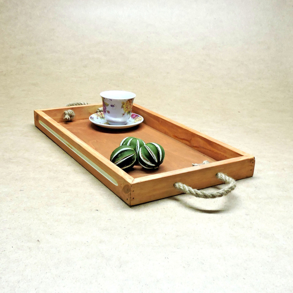 Піднос дерев'яний "Шарлеруа 50х27" амаретто Миколаїв - фото 3