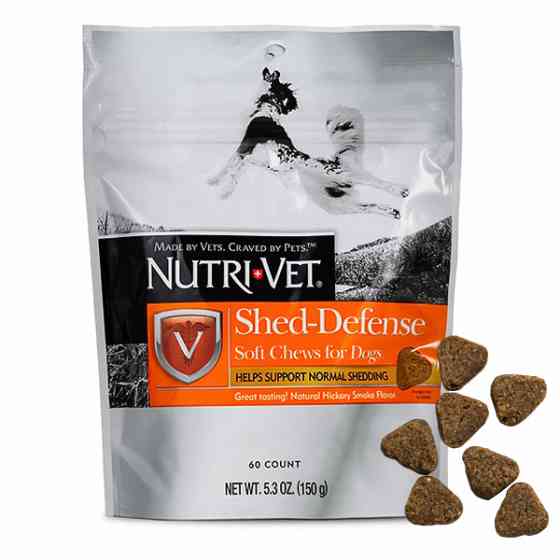 Nutri-Vet Shed-Defense Soft Chews НУТРИ-ВЕТ ЗАЩИТА ШЕРСТИ витамины для шерсти собак, жевательные таблетки Киев