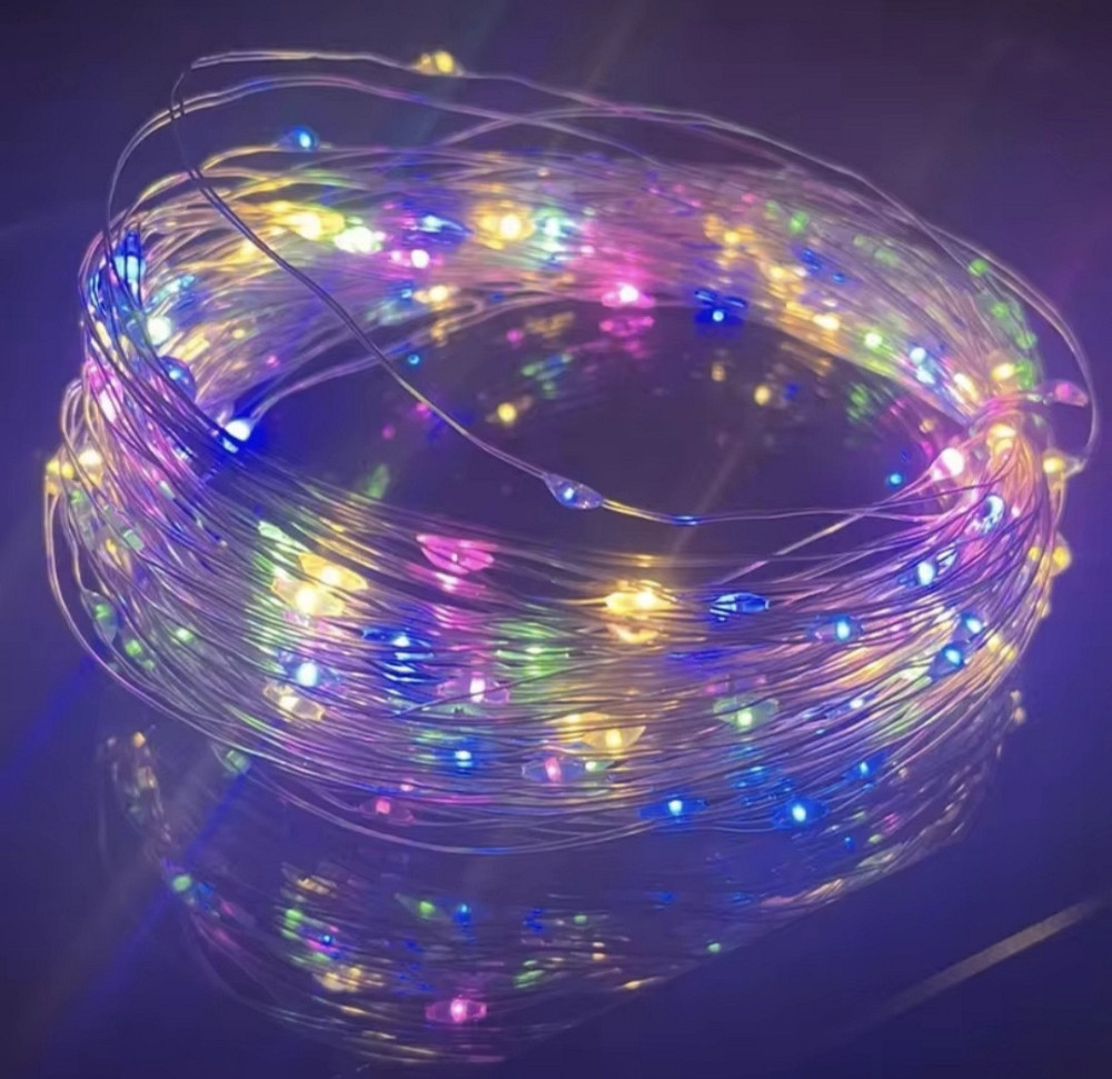 УЦІНКА! Гірлянда Роса 30 м 300 led з usb і пультом керування Різнокольоровий Сміла - фото 17