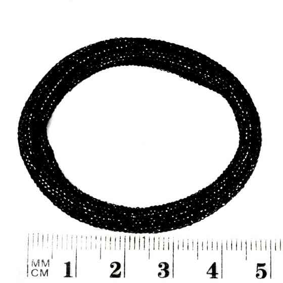 Резинки для волос Черная с блеском-2 0307-1113-2, 50 шт Винница